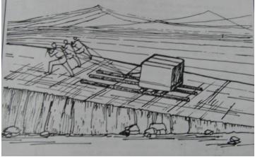 TRASLADO DE BLOQUES DE PIEDRA